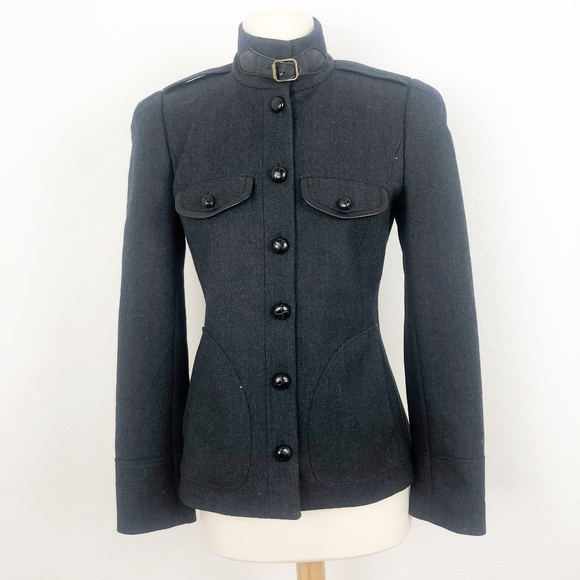 Searle Jackets & Blazers - Searle Army Style Grey Wool Jacket Size Small